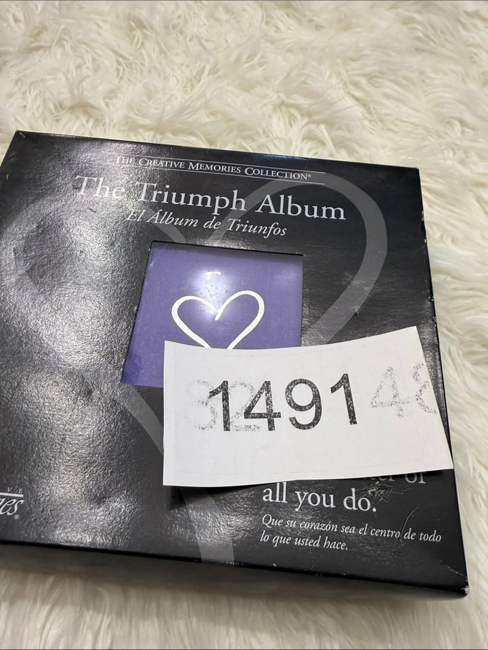 Creative Memories Purple Triumph Album with Heart Motif